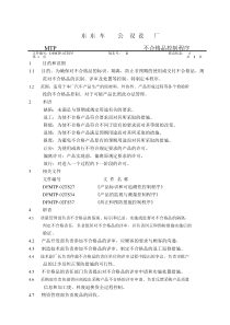 汽车不合格品控制程序