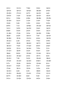 小学一年级数学上册20以内口算练习题