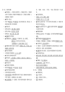 2015新人教版初中生物复习提纲知识点