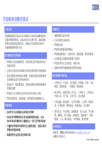 IBM咨询服务IT战略规划