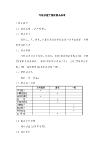 汽车修理工国家职业标准-湖南科技经贸职业学院——WWW