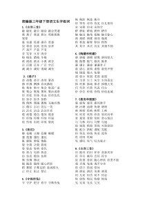 部编版三年级下册语文生字组词