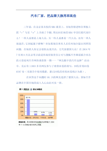 汽车厂家品牌调查(1)