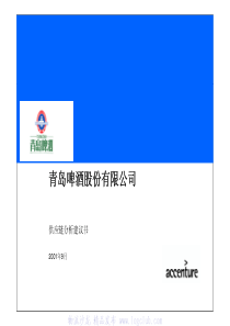 青岛啤酒股份有限公司供应链分析建议书(1)