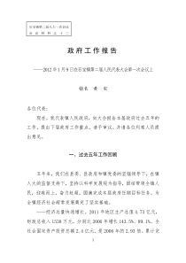 2012忠县石宝镇政府工作报告