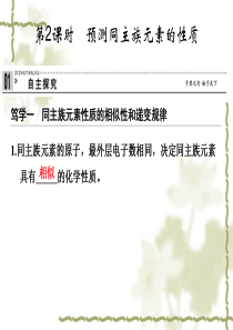 2014-2015学年高中化学1-3-2预测同主族元素的性质课件鲁科版必修2.