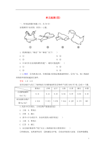 2014-2015学年高中地理单元检测4新人教版必修3