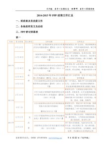 2014-2015年PPP政策文件大汇总