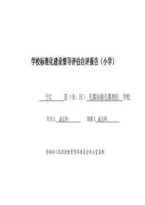 2014学校标准化建设自评报告