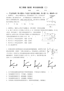 2012重点中学《磁场》单元检测试卷