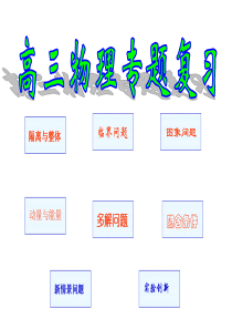 2012高三物理专题复习(21)新情景和信息给与题剖析