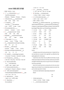 2013-2014八年级英语上册Unit6-Unit8月考试题