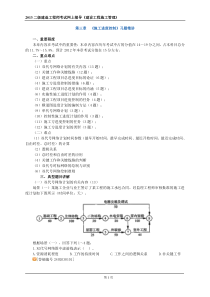 2013二级建造工程师考试网上辅导《建设工程施工管理》《施工进度控制》习题精讲