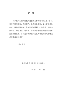 2013企业报告汇总盖章表(安全评价机构)