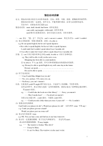 2013全国各地中考英语试题精选情态动词附答案