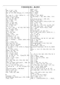 2013北京中考英语词汇重点单词