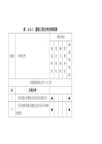 2014版本建设工程文件归档范围GB50328建筑归档范围表A