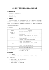 2014级电子信息工程技术人才培养方案