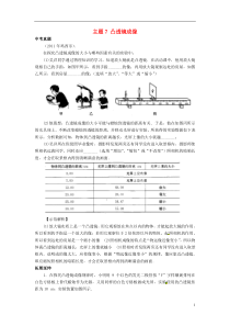 2013届中考物理压轴专项复习主题7凸透镜成像