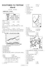 2015-2016学年安徽省临泉一中高二下学期开学考试地理试题(word版)