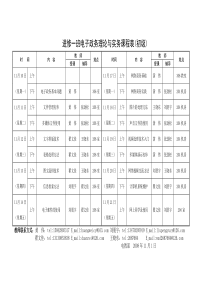 进修一班电子政务理论与实务课程表(初级)