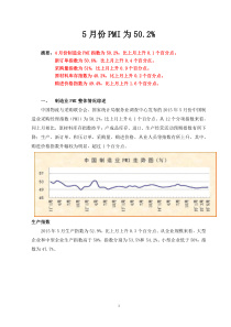 2015PMI报告5月份