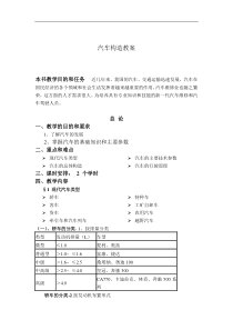 汽车构造教案DOC38(1)