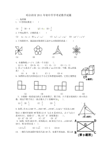 2011年黑龙江省哈尔滨市中考数学试题(WORD版含答案)