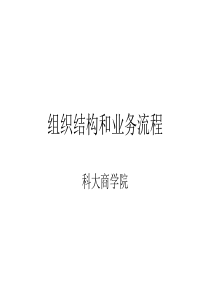 组织结构和业务流程