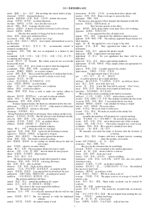 2011考研英语词汇版