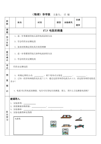 173电阻的测量导学案