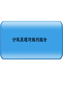 2011高考数学总复习计数原理与排列组合课件