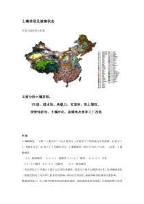 1土壤类型及健康状态