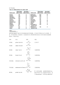 20种天然氨基酸中英对应及结构特性整理