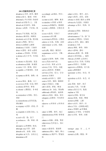 2012大学英语四级考试词汇表(新大纲)