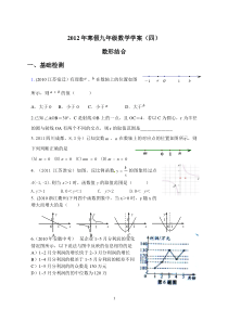 2012寒假九年级数学专题四---数形结合