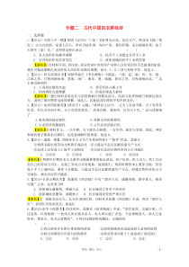 2012届高三历史二轮专题模拟题汇编专题二_古代中国的农耕经济