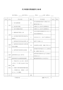 汽车维修远程救援评分标准