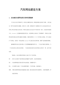 汽车网方案