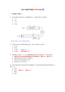 2008通风考题及参考答案