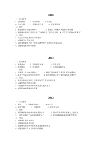 2010-2015年河南师范大学333教育综合考研真题