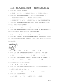 2012年中考化学试题分类单元汇编_第04单元_物质构成的奥秘