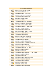 2012年全国中考语文作文题目汇总