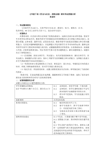 七年级下册《历史与社会、思想品德》期末考试质量分析