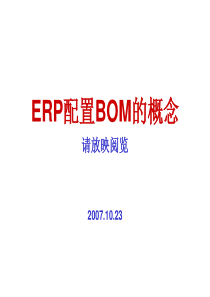 20071023ERP配置BOM的概念.