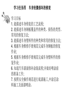 汽车车身构造与修复