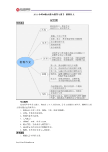 2011中考冲刺点拨与提升专题十材料作文