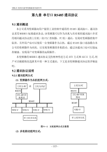 (第9章)VFD-V串行口RS485通讯协议