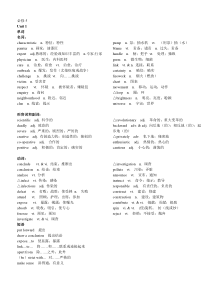 (词类)高中英语必修5单元词汇