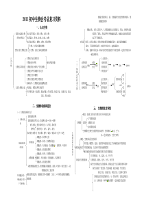 2011初二生物会考复习资料